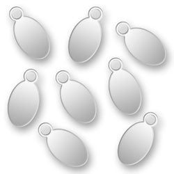 Laser Engraved Sterling Silver Jewelry Tags