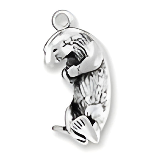 Charm Factory Sea Otter Charm made of sterling silver, featuring detailed design of a playful otter.