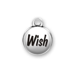 Wish Domed Message Charm
