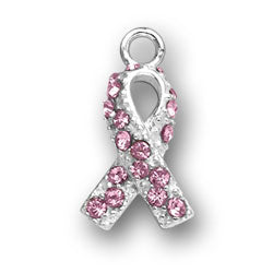Pink Breast Cancer Ribbon Charm