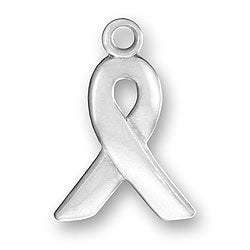 Sterling Silver Awareness Ribbon Charm-27