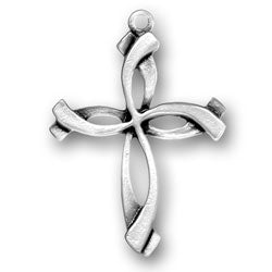 Swirl Cross Charm