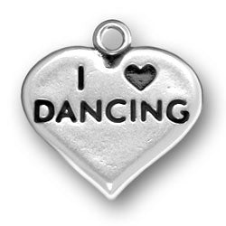 I Heart Dancing Charm