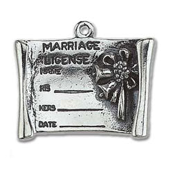 Marriage Certificate Charm
