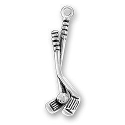 Golf Clubs with Ball Charm