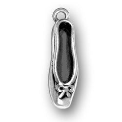 Ballet Slipper with Bow Charm