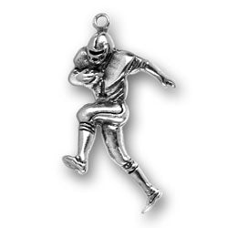 Running Football Player Charm