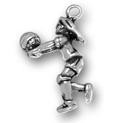 Female Volleyball Player Charm