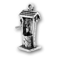 Sterling Silver Wishing Well Charm