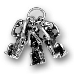 3 Monkeys See-No-Evil Charm