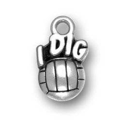 I Dig Volleyball Charm