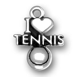 I Heart Tennis Charm