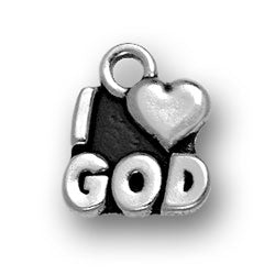 I Heart God Charm