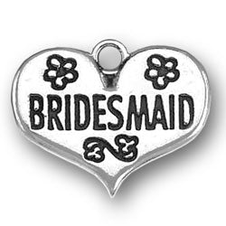 Bridesmaid Heart Charm