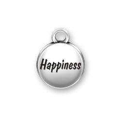 Happiness Domed Message Charm