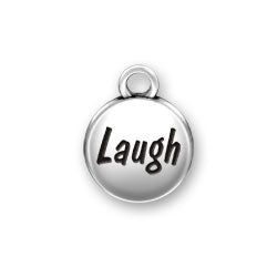Laugh Domed Message Charm