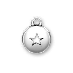 Star Domed Message Charm