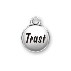 Trust Domed Message Charm