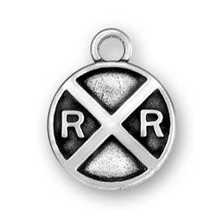 Railroad Crossing Sign Charm