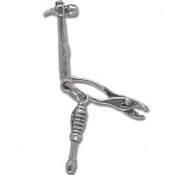 Set-Hammer Pliers and Screwdriver Charm