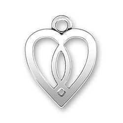 Sterling Silver Heart Charm