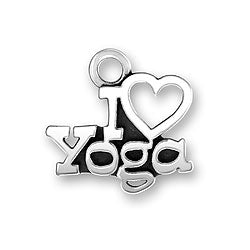 I Heart Yoga Charm