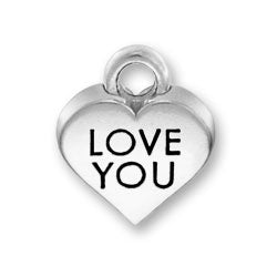 Love You Heart Charm