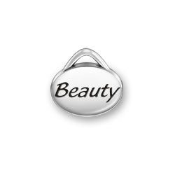Beauty Oval Message Charm