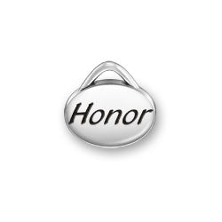 Honor Oval Message Charm