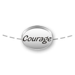 Courage Message Bead