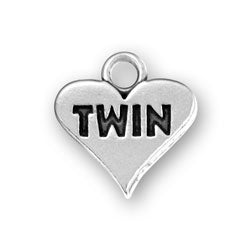 Twin Heart Charm
