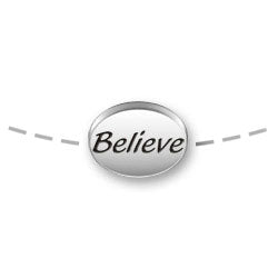 Believe Mini Message Bead