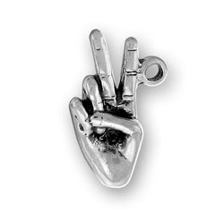 Peace Hand Sign Charm