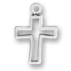 Open Cross Charm