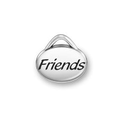 Friends Oval Message Charm
