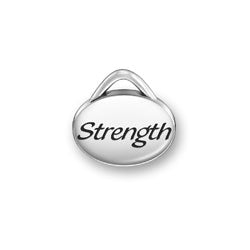 Strength Oval Message Charm-23