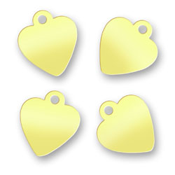 Laser Engraved Brass Jewelry Tags
