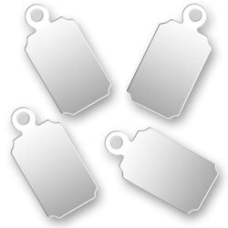 Laser Engraved Sterling Silver Jewelry Tags