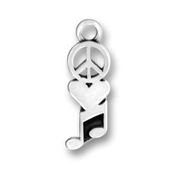 Peace Love Music Charm