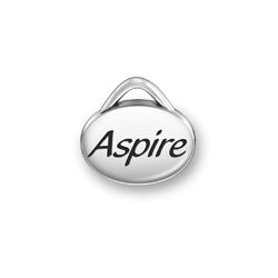 Aspire Oval Message Charm