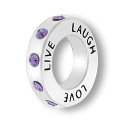 February Live Love Laugh Affirmation Ring