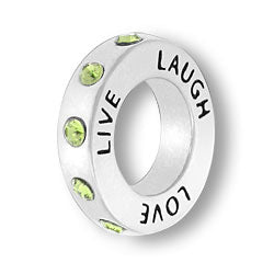 August Live Love Laugh Affirmation Ring