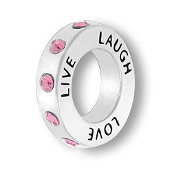 October Live Love Laugh Affirmation Ring