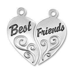 Two Piece Best Friends Charm