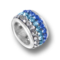 Blue Fade Crystal Bead