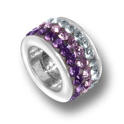 Purple Fade Crystal Bead
