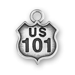 US 101 Sign Charm