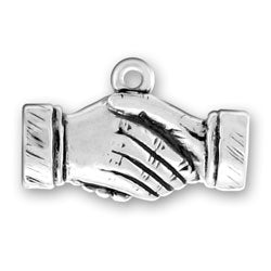 Shaking Hands Charm