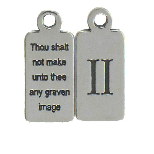 Ten Commandments Charm "II"