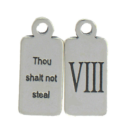 Ten Commandments Charm "VIII"